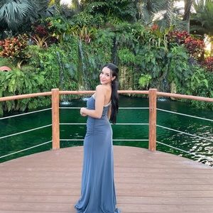 Sequined One shoulder gray dress!! Perfect for formal or a wedding guest